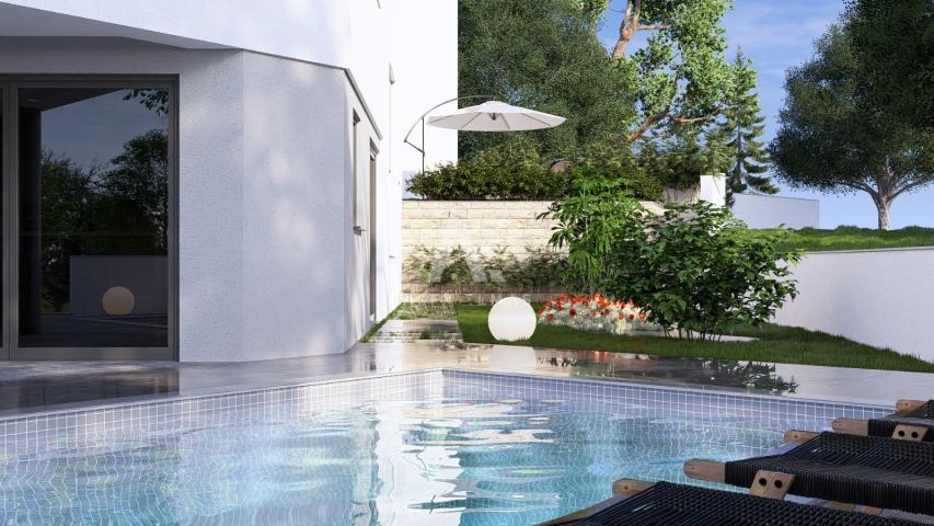 Vrbnik, luksuzni apartman s bazenom i pogledom na more! ID 643