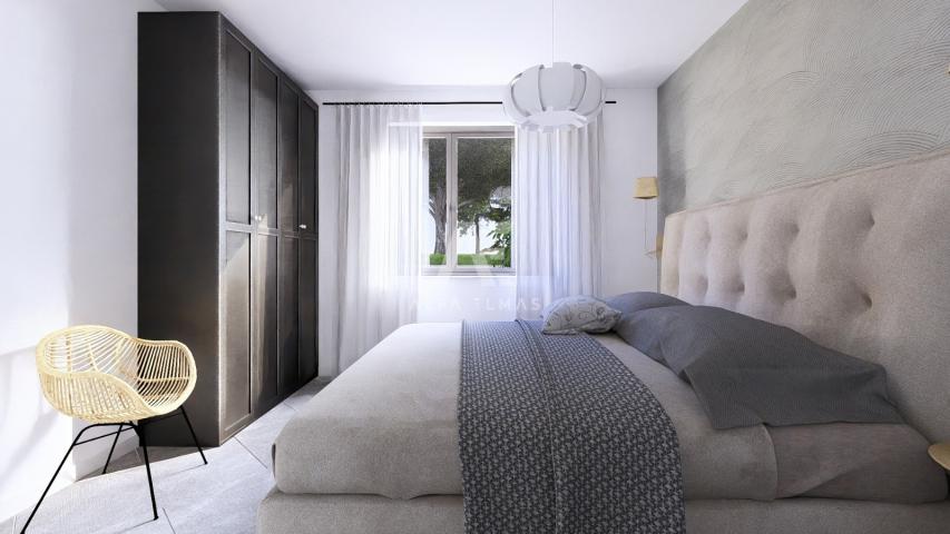 Vrbnik, luksuzni apartman s bazenom i pogledom na more! ID 643