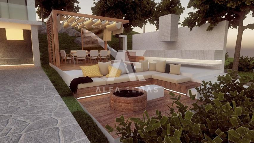 Opatija, okolica, vila u izgradnji s pogledom na more! ID 190