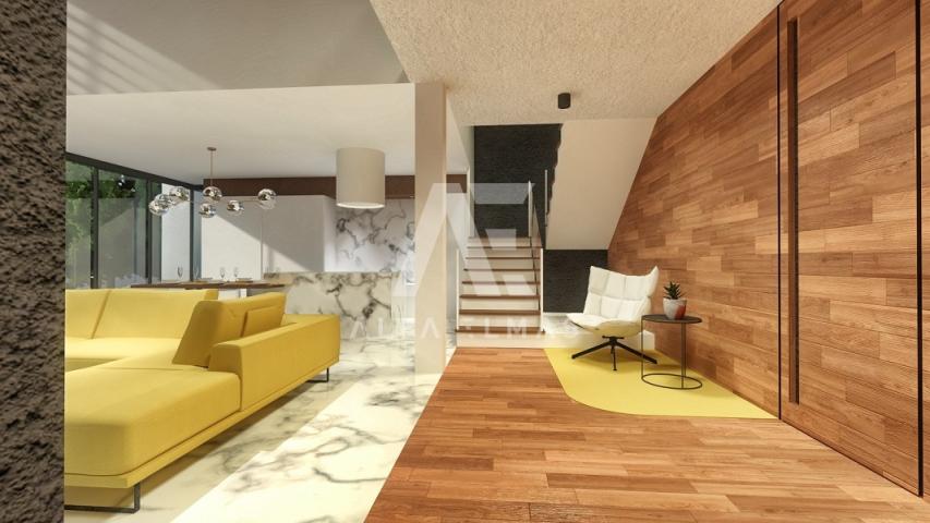 Opatija, okolica, vila u izgradnji s pogledom na more! ID 190