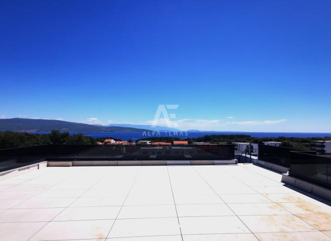 Krk, luxurious penthouse with pool and beautiful sea view!! ID 319