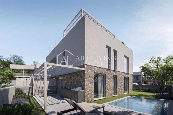 ISTRIEN, NOVIGRAD - UMGEBUNG - Luxuriöses Apartment mit bezaubernder Dachterrasse, nur 300 m vom Mee