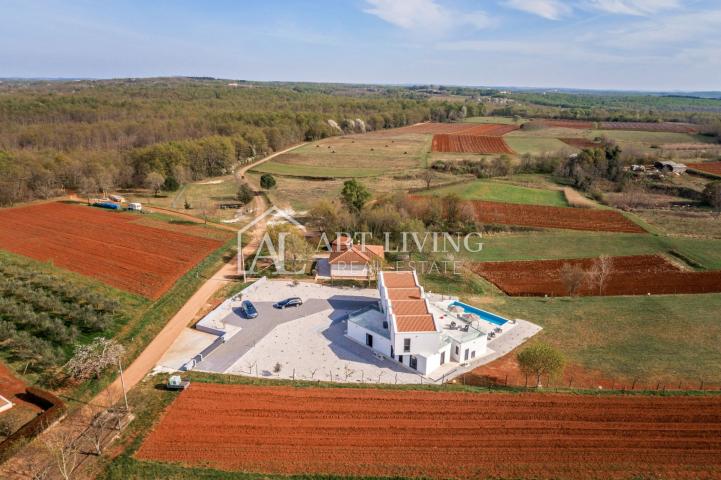 Istrien, Poreč, Umgebung – luxuriöse freistehende moderne Villa mit Swimmingpool