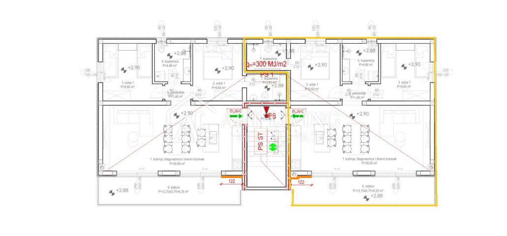 Istria, Umag, surroundings - two-bedroom apartment with sea view - NEW BUILDING