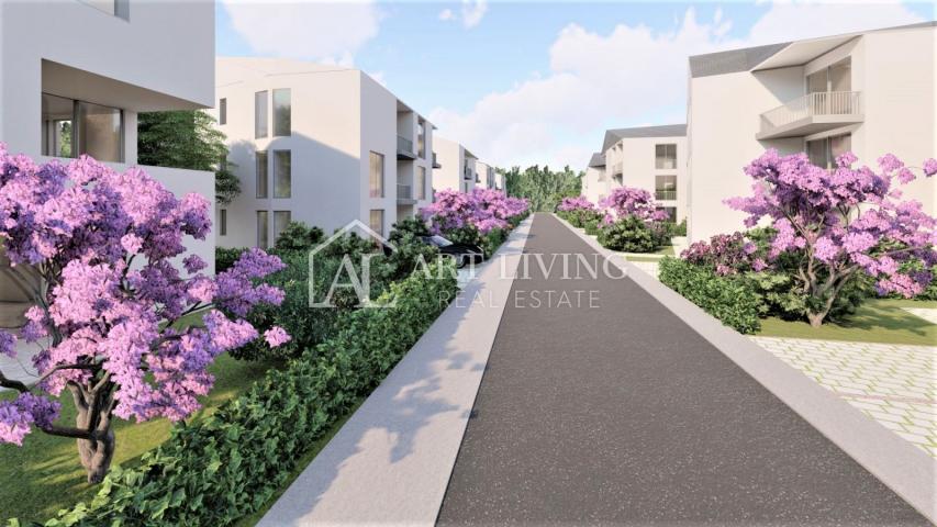 Istra, Umag, okolica - Moderan stan na 1. katu u novogradnji, 300 m od mora