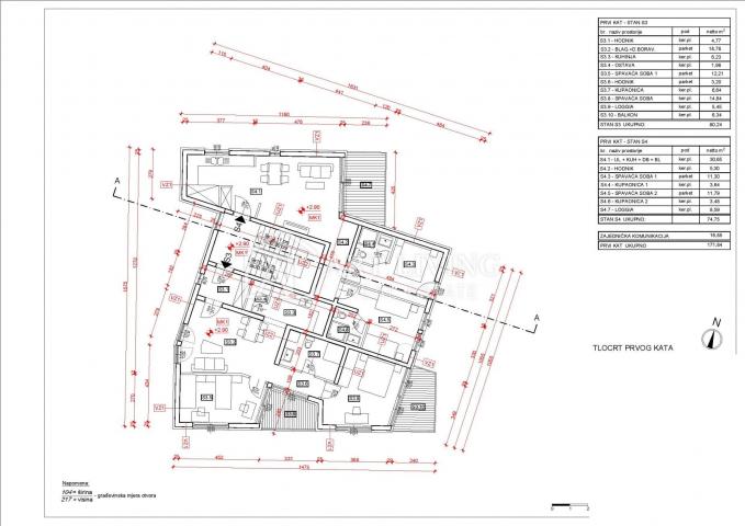 Istra, Umag - okolica, novogradnja, stan na 1. katu 300 m od mora
