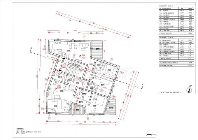 Istra, Umag, okolica - novogradnja, prostrani stan 80,24 m2 na 300 m od mora