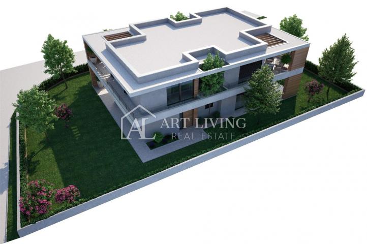 Istra, Umag - moderna dvojnica sa bazenom, 500 m od mora, NOVOGRADNJA