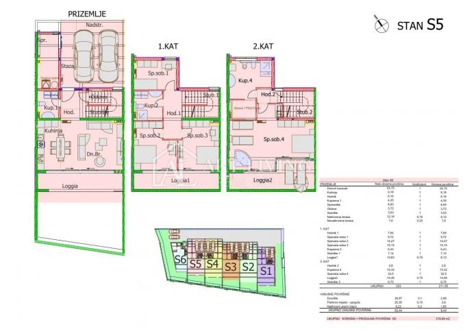 Umag, surroundings – Luxury modern terraced villa, NEW CONSTRUCTION, first row to the sea