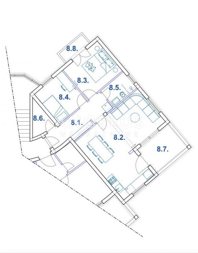 Šibenik, Žaborić - NOVOGRADNJA*** dvosoban apartman u blizini mora