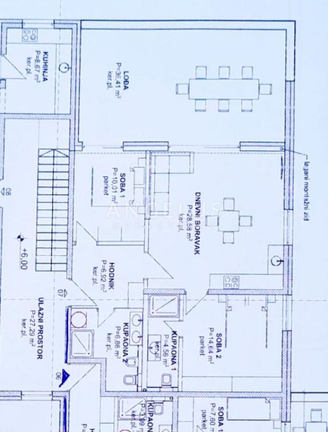 Istra, Volme - penthouse 100m2 s pogledom na more