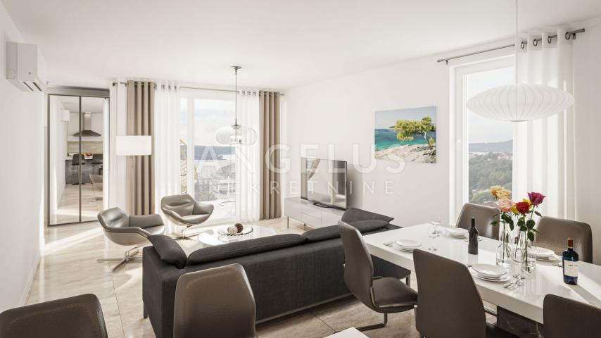 Brac, Milna – Wohnung mit Meerblick, Pool und Parkplatz, ZU VERKAUFEN