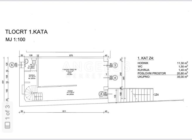 Zagreb, Centar, Poslovni prostor u novijoj zgradi 105 m2