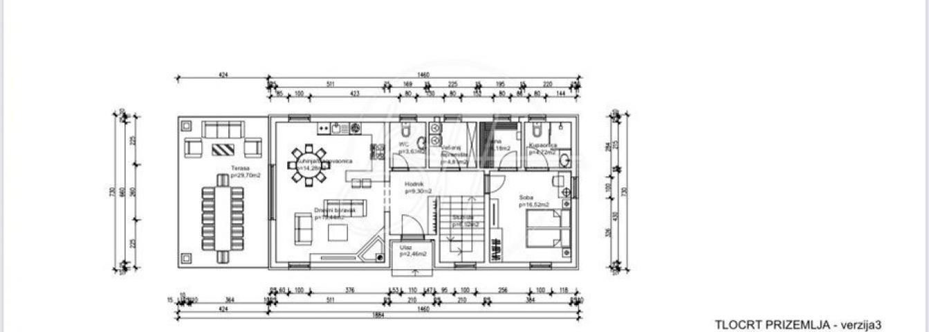 Građevinsko zemljište 784 m2 s projektom