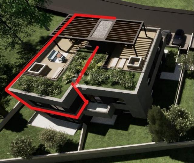 D-Stan s krovnom terasom, pogledom more, u blizini plaže i centra