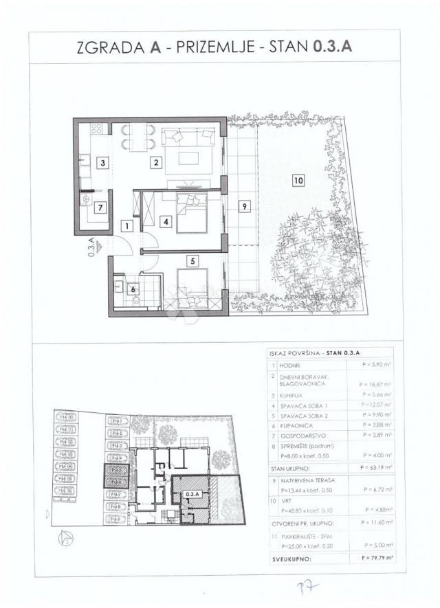 Flat Vabriga, Tar-Vabriga, Vabriga, Tar, 58,18m2