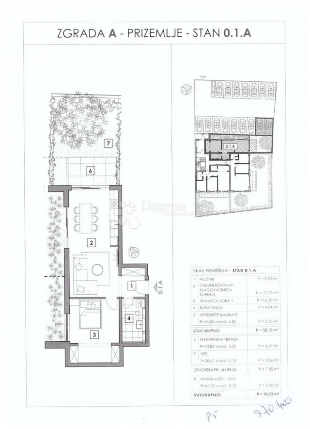 Wohnung Vabriga, Tar-Vabriga, Vabriga, Tar, 58,18m2