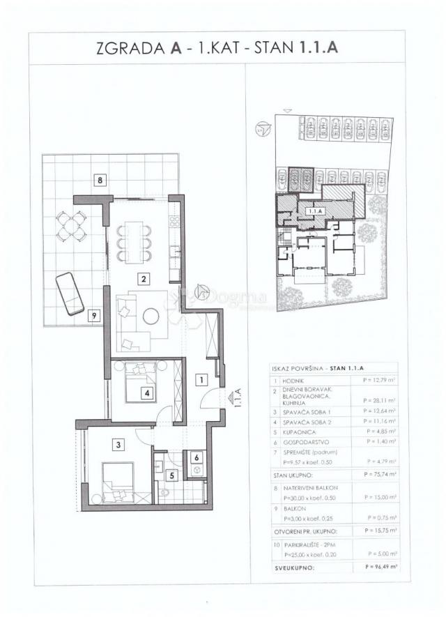 Wohnung Vabriga, Tar-Vabriga, Vabriga, Tar, 58,18m2
