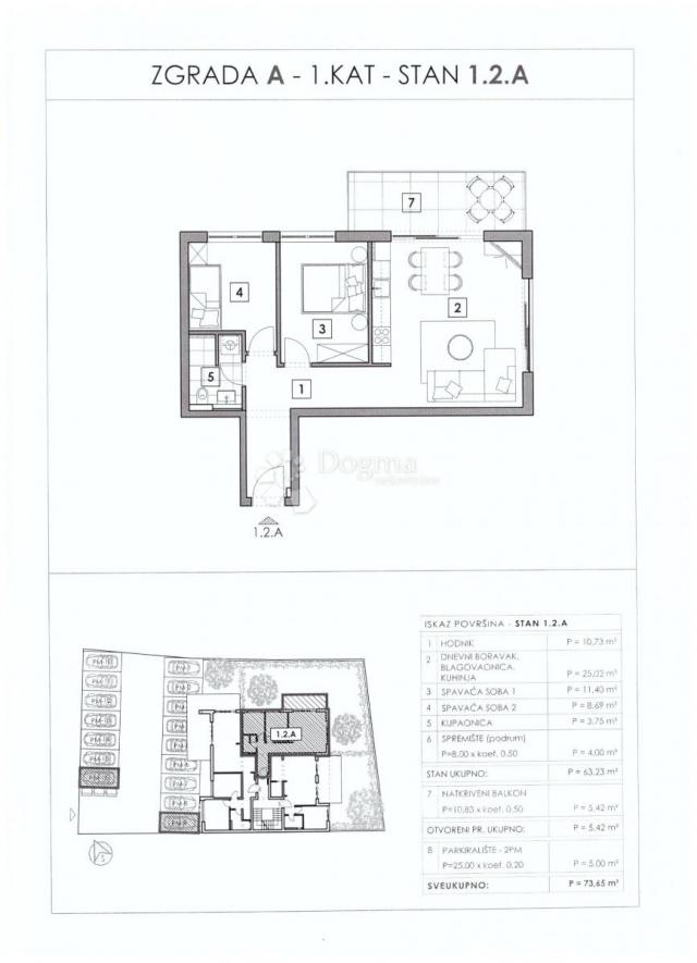 Flat Vabriga, Tar-Vabriga, Vabriga, Tar, 58,18m2