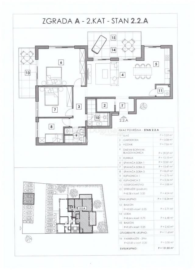 Flat Vabriga, Tar-Vabriga, Vabriga, Tar, 58,18m2