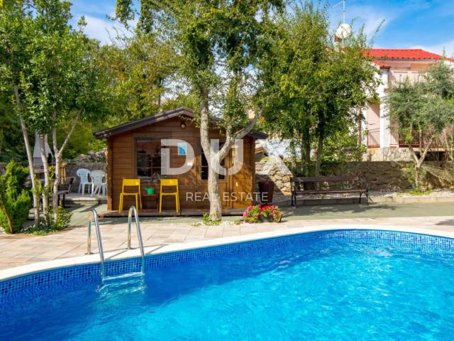 OTOK KRK, KORNIĆ- kuća, 250 m2, bazen, okućnica, idealna za turističku djelatnost, TOP PRILIKA!!!