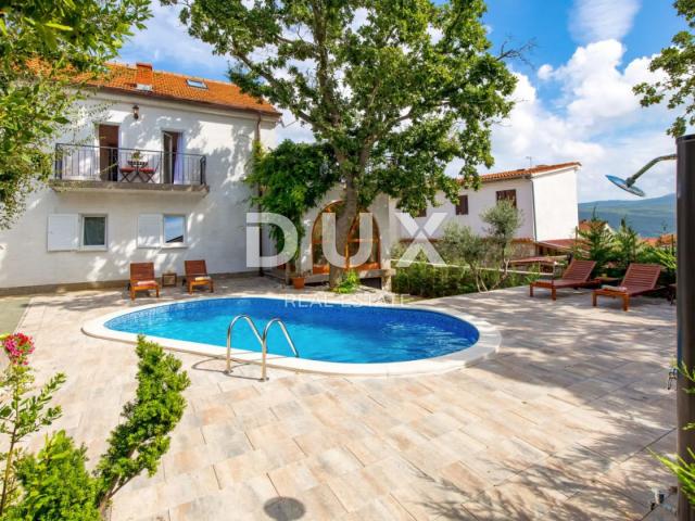 OTOK KRK, KORNIĆ- kuća, 250 m2, bazen, okućnica, idealna za turističku djelatnost, TOP PRILIKA!!!