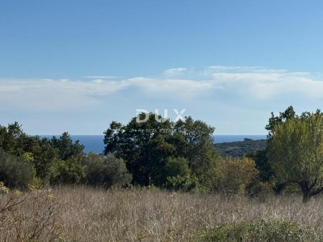 ISTRA, PERUŠKI - Predivno građevinsko zemljište s pogledom na more