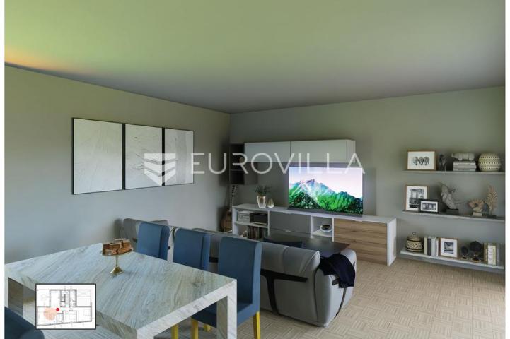 Vodice, NOVOGRADNJA, moderan dvosoban penthouse, 115,77 m²