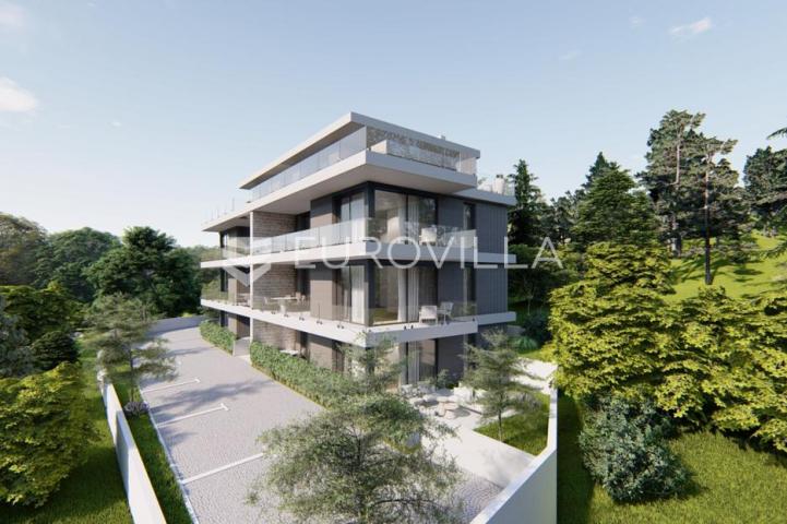 Primošten, NOVOGRADNJA, stan s pogledom na more, drugi red do mora, 84,74 m²