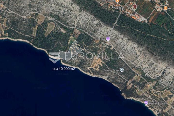 Pelješac, Potomje, poljoprivredno zemljište 40000 m²