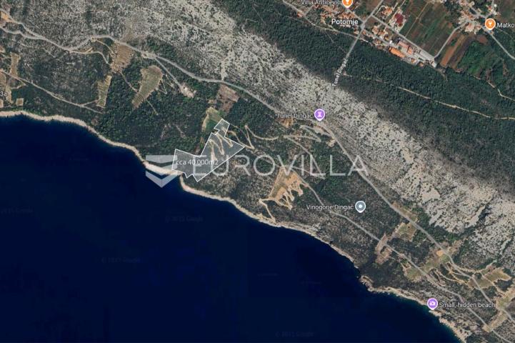 Pelješac, Potomje, poljoprivredno zemljište 40000 m²