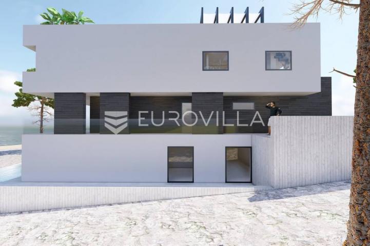 Vinjerac, luksuzan penthouse prvi red do mora sa krovnom terasom 134,85 m²