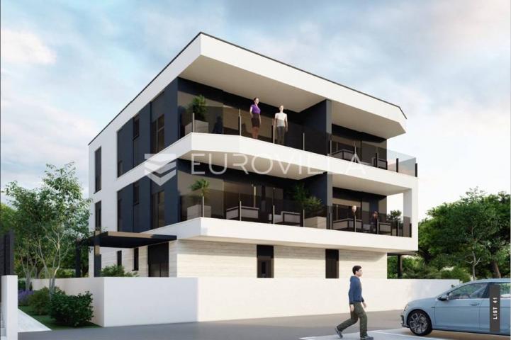 Istra, Medulin, odličan trosoban stan na 2. katu s POGLEDOM NA MORE, 62.58 m²