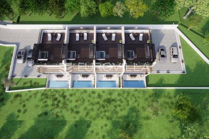Vodice, NOVOGRADNJA, luksuzna kuća 103,76 m² u nizu s bazenom S1