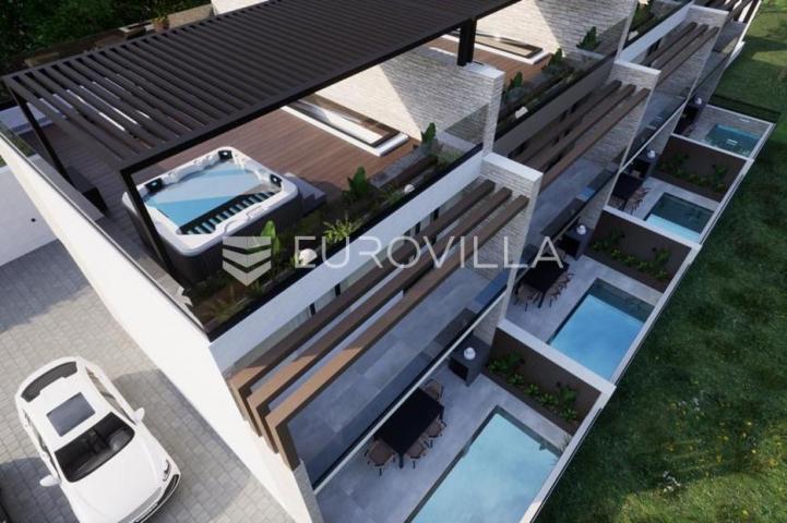 Vodice, NOVOGRADNJA, luksuzna kuća 103,76 m² u nizu s bazenom S1