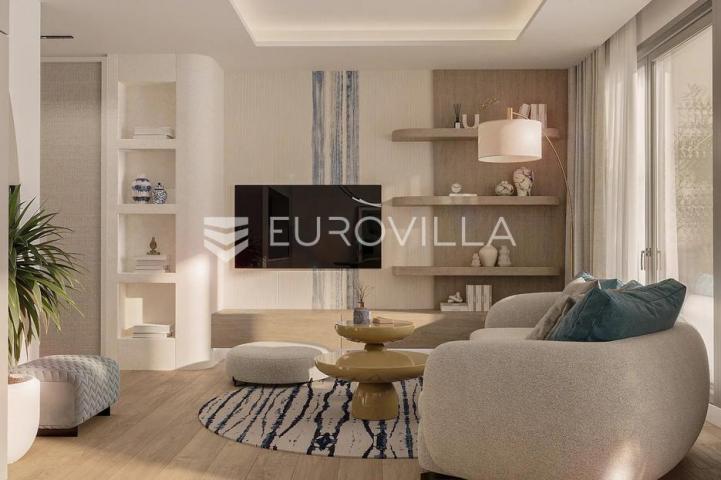Rijeka, Kantrida, luksuzan trosoban stan NKP 107 m2 u novogradnji