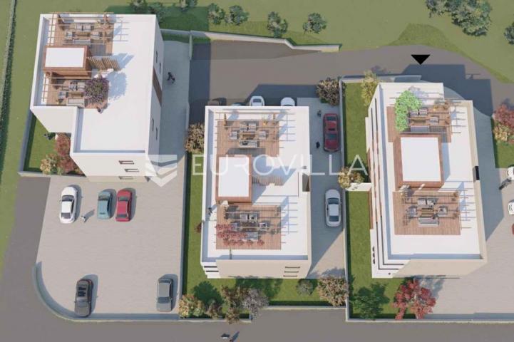 Zadar, Borik moderno koncipiran dvosobni stan u prizemlju s vrtom 85,59 m², S1