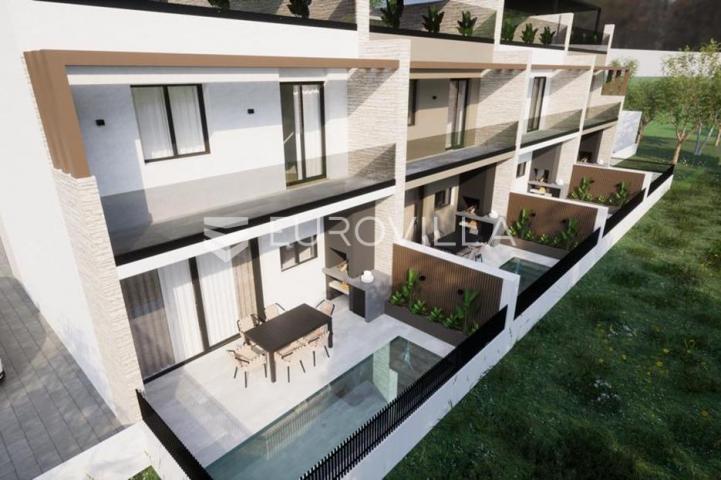 Vodice, NOVOGRADNJA, luksuzna kuća 103,76 m² u nizu s bazenom S3