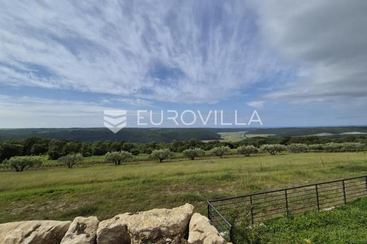 Istra, Grožnjan, vila s bazenom panoramskim pogledom 