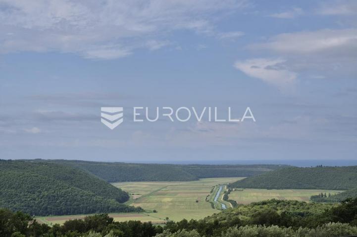 Istra, Grožnjan, vila s bazenom panoramskim pogledom 