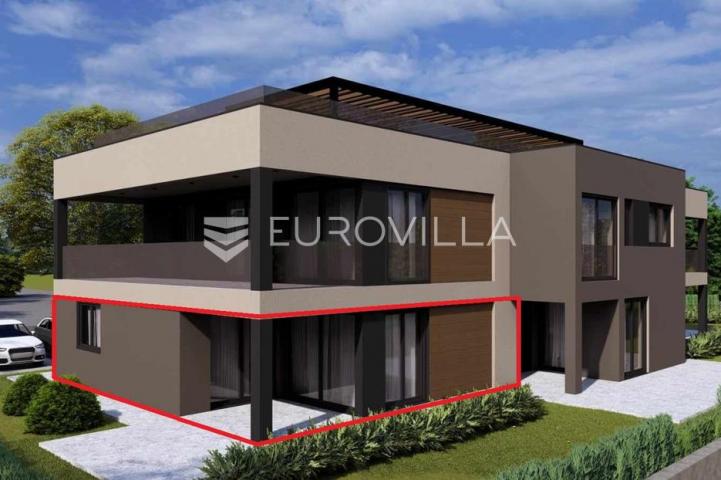 Istra, Poreč, dvosobni stan u prizemlju s vrtom od 120m2