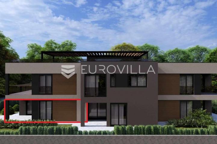Istra, Poreč, dvosobni stan u prizemlju s vrtom od 120m2