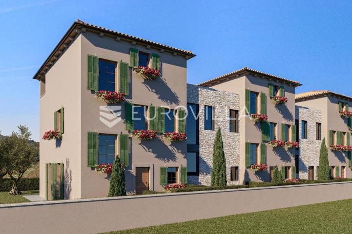 Istra, Poreč, NOVOGRADNJA, rustikalna kuća u nizu 155,87 M2