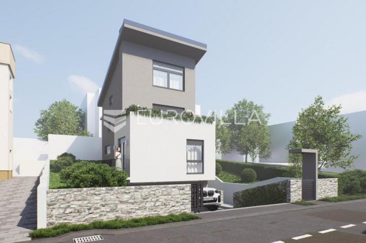 Zagreb, Lašćina, kuća s dva stana, vrtom, garažom, 140 m², Roh, bau