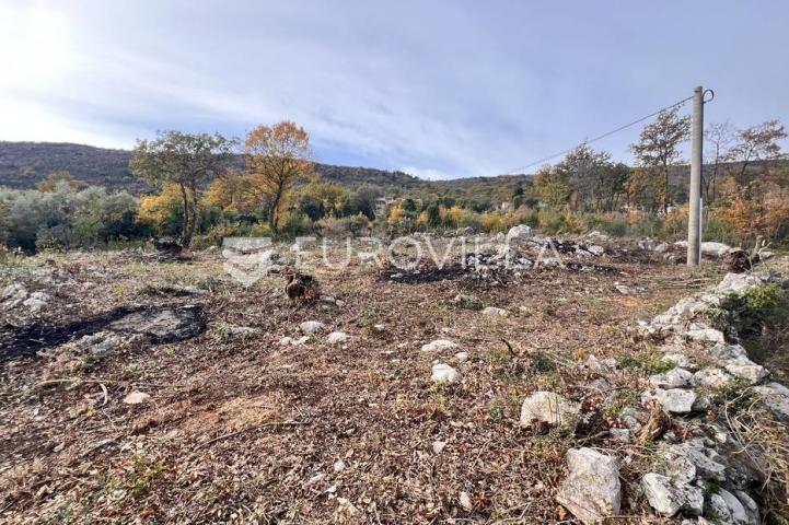 Istra, Labin - građevinsko zemljište na top lokaciji s pogledom na more, 1017 m2