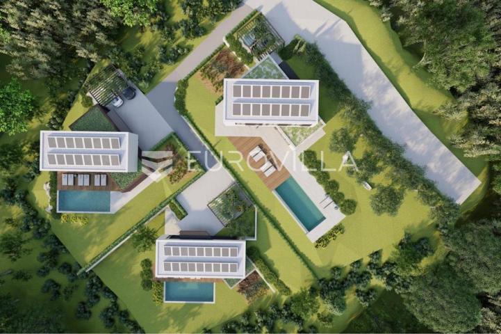 Raša, Sveti Lovreč Labinski, građevinska parcela s direktnim pogledom na more