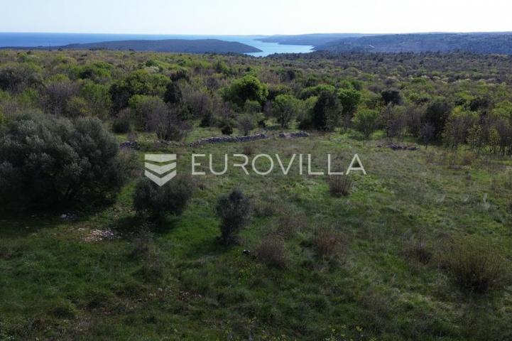 Raša, Sveti Lovreč Labinski, građevinska parcela s direktnim pogledom na more