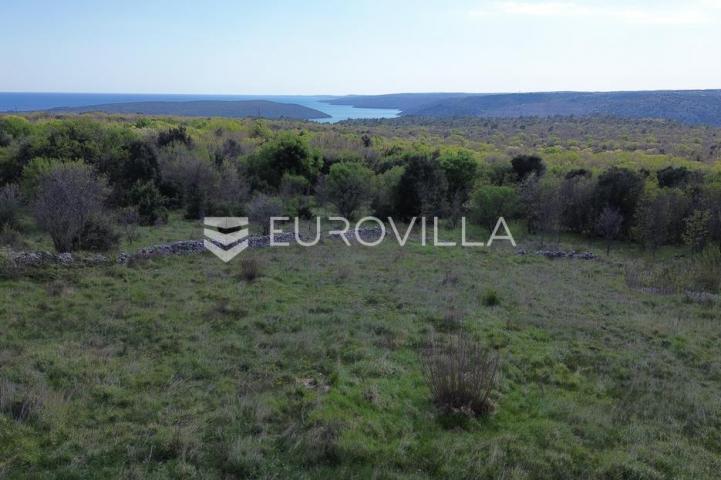 Raša, Sveti Lovreč Labinski, građevinska parcela s direktnim pogledom na more
