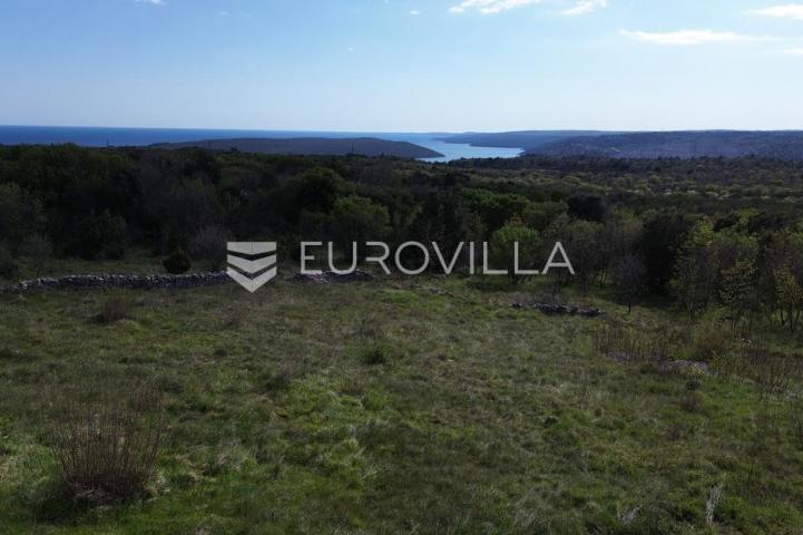 Raša, Sveti Lovreč Labinski, građevinska parcela s direktnim pogledom na more