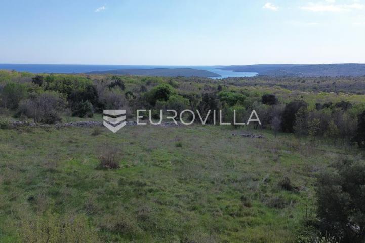 Raša, Sveti Lovreč Labinski, građevinska parcela s direktnim pogledom na more